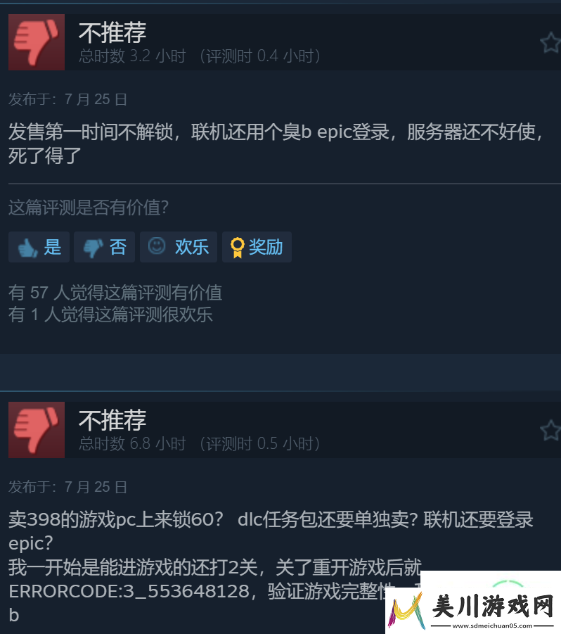 地球防卫军6steam多半差评